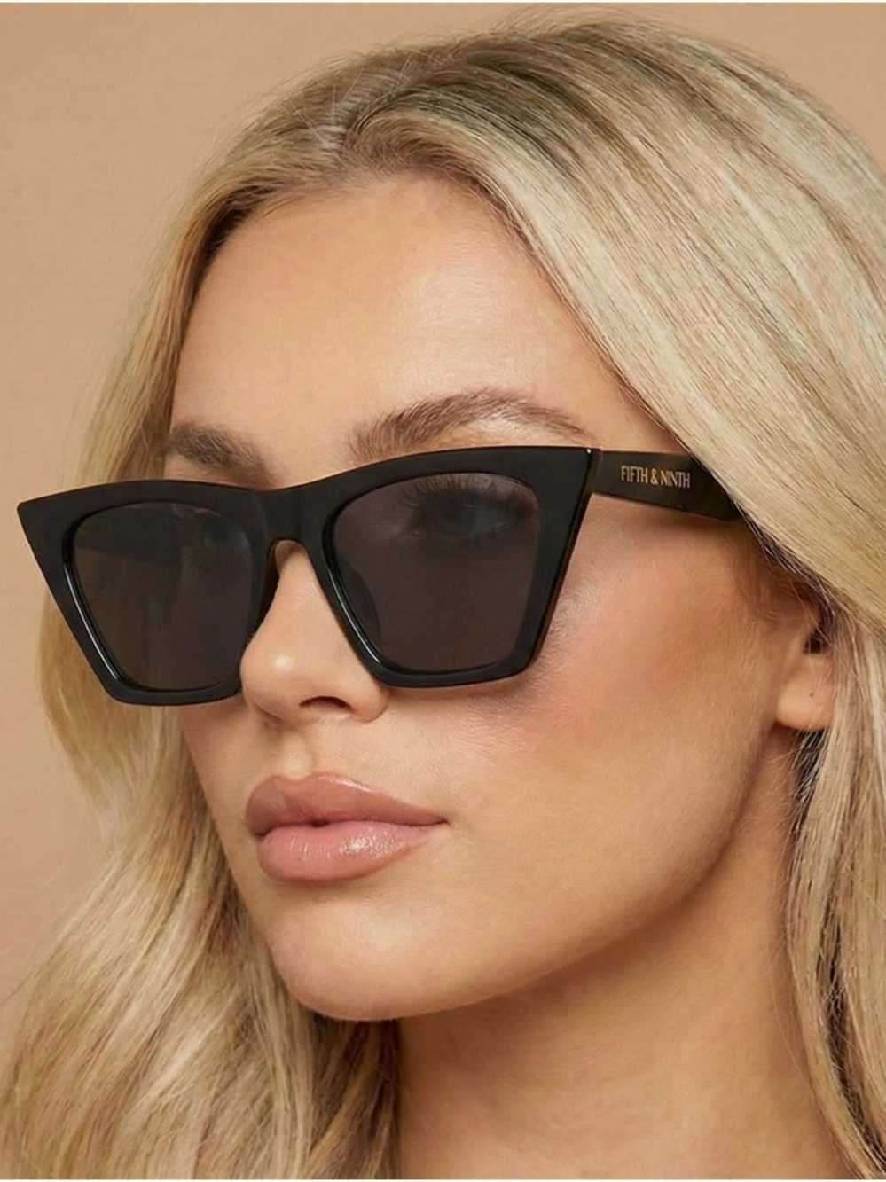 Fifth & Ninth Chicago Black Cat-Eye Sunglasses - Women's Fashion Shades
